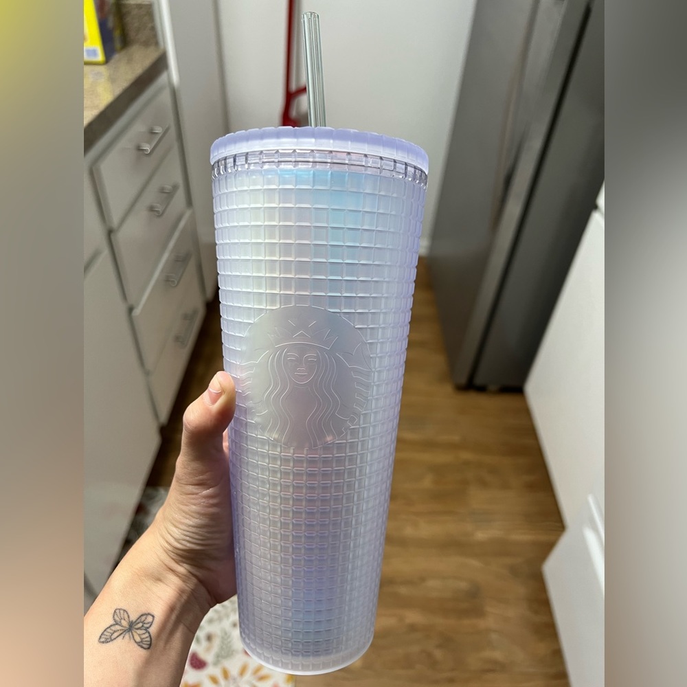 Iridescent Starbucks grid 24oz
